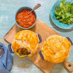 Vegetable and Lentil Pot Pies with Tomato Chutney