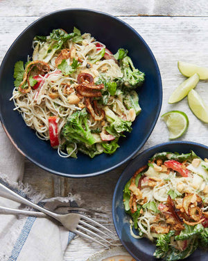 
                  
                  Stir-Fried Thai Green Rice Noodles with Vegetables
                  
                  