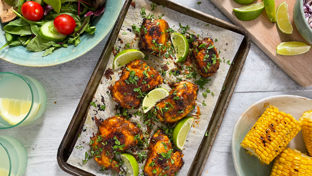 Fiery Maple Glazed BBQ Chicken  - The Spice Tailor UK