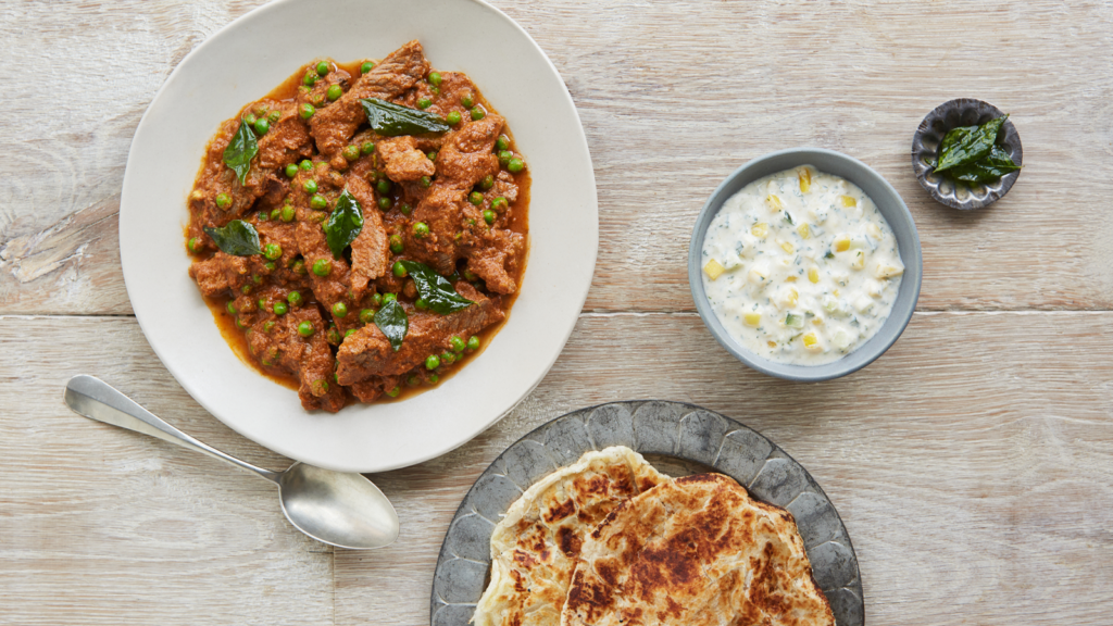 Restaurant-Style Beef Rogan Josh with Mango Raita - The Spice Tailor UK