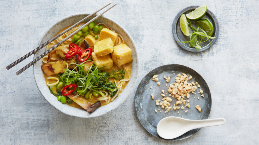 Tofu and Mushroom Laksa  - The Spice Tailor UK