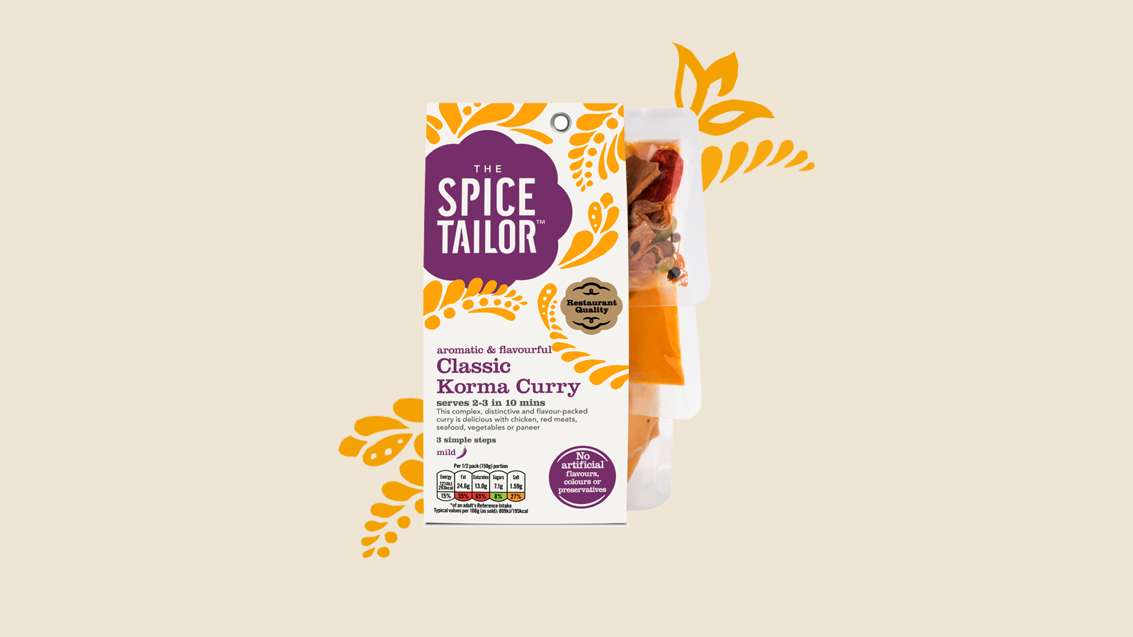 delicate korma curry