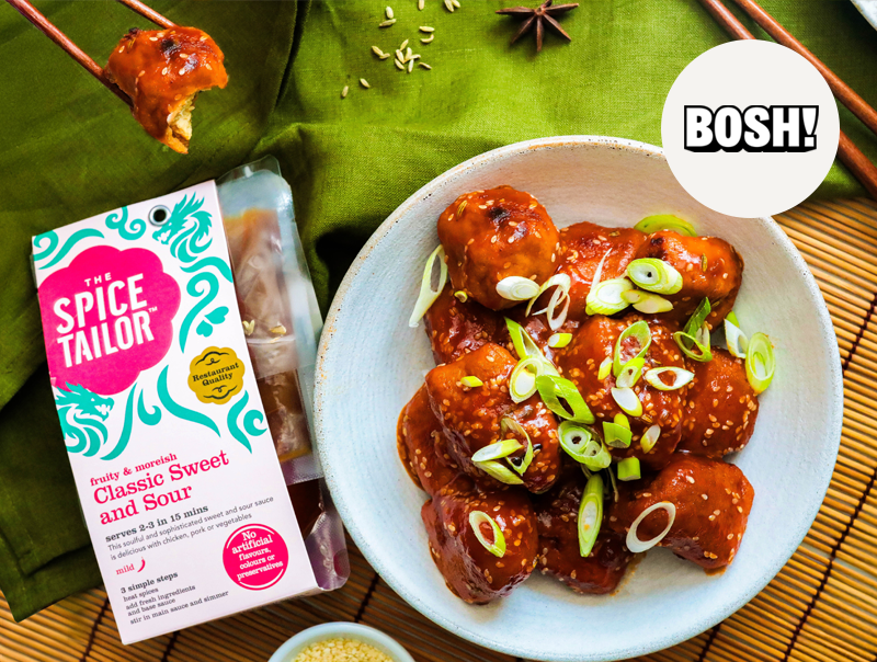 Sweet and Sour Tofu “Chicken” Balls