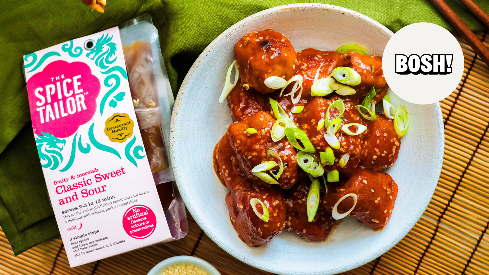 Sweet and Sour Tofu “Chicken” Balls